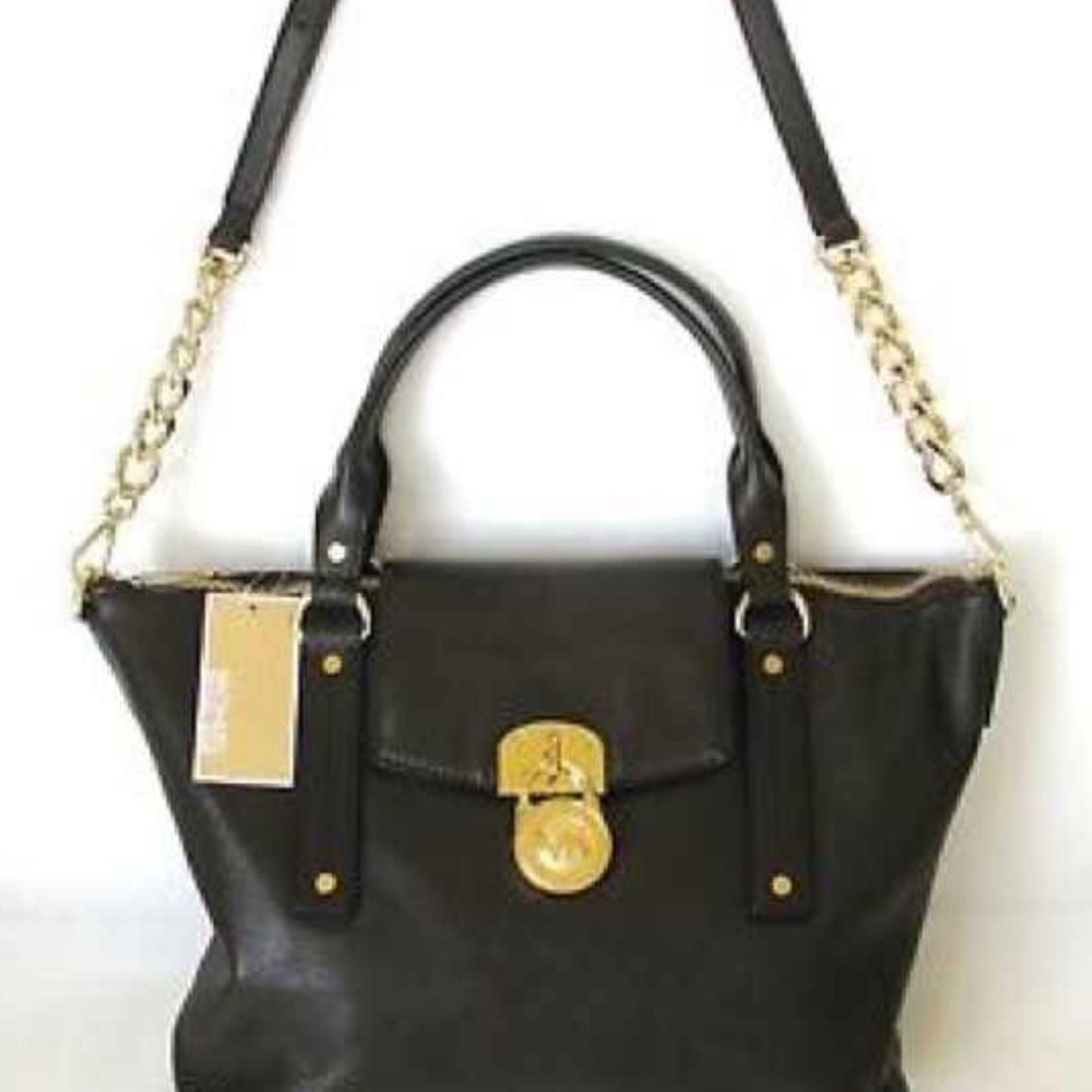 Michael Kors black leather purse